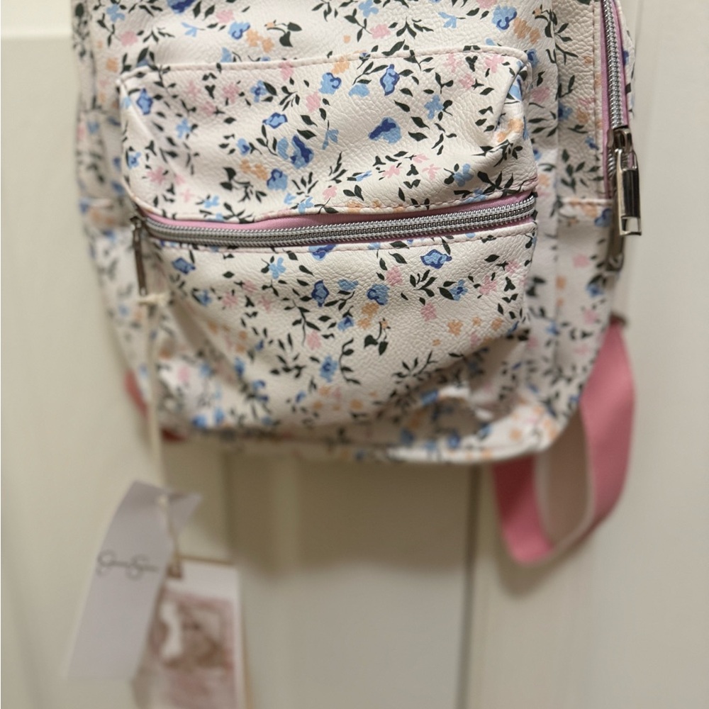 Floral Pink Women's Backpack - Picture 3 of 8